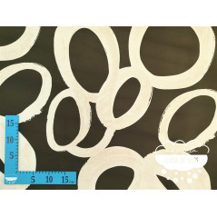 Crêpe estampado Círculos