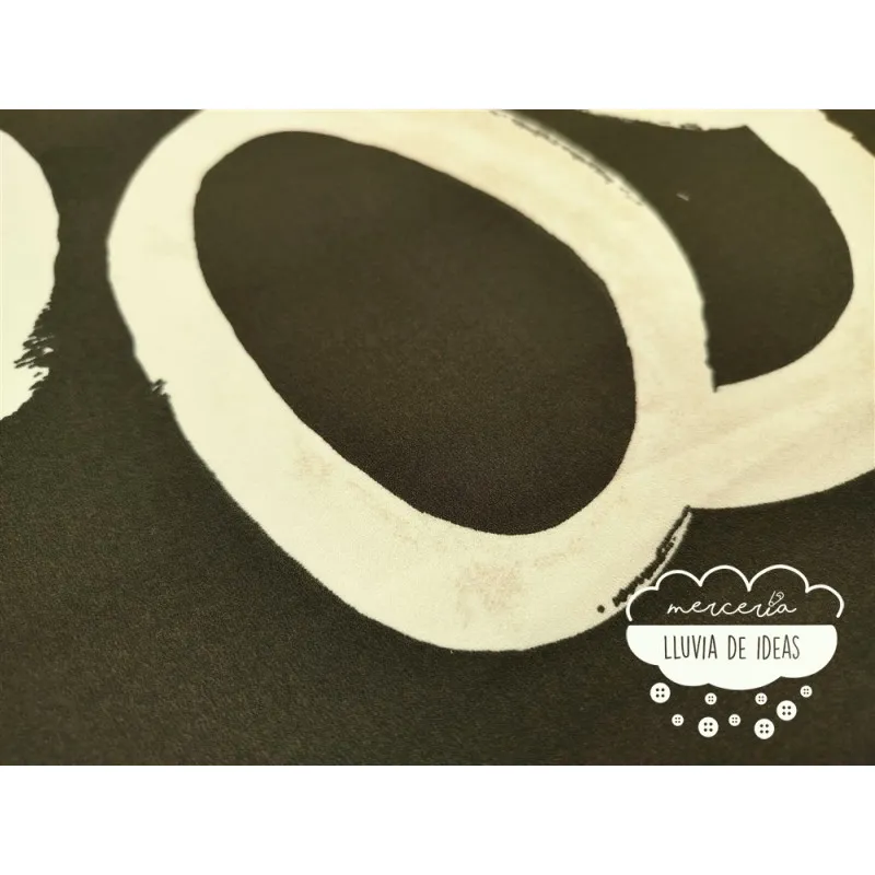 Crêpe estampado Círculos