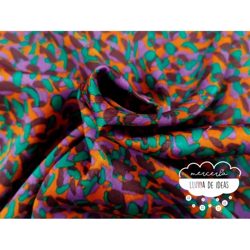 Piel de ángel estampada Terracota