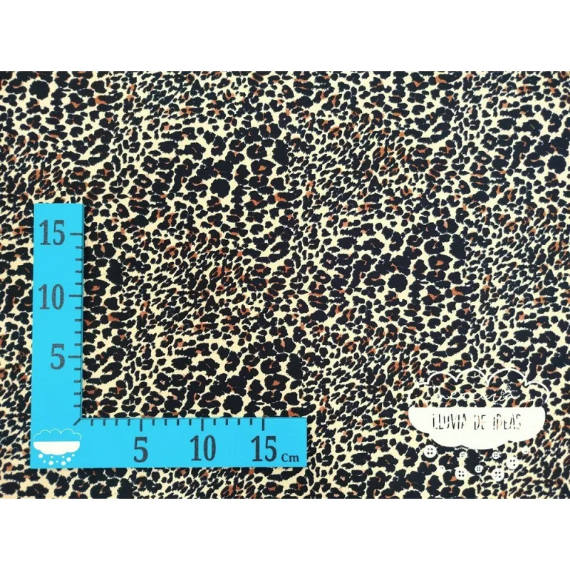 Crêpe bielástico estampado Animal Print