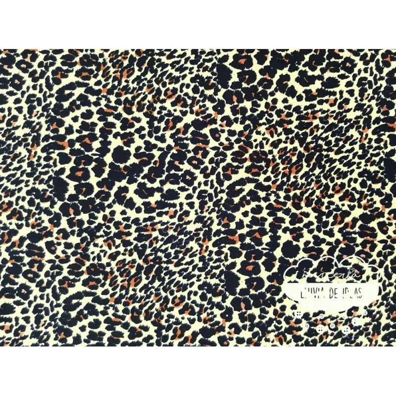 Crêpe bielástico estampado Animal Print