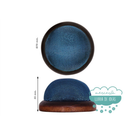 Alfiletero o acerico de madera