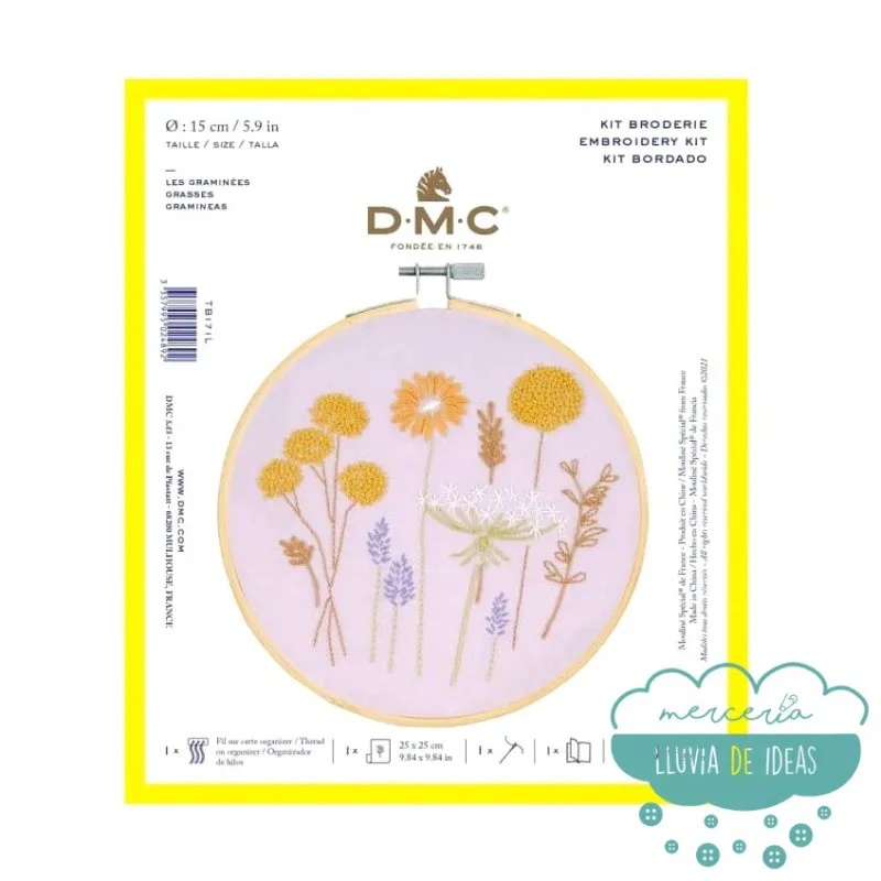Kit de bordado Gramíneas DMC