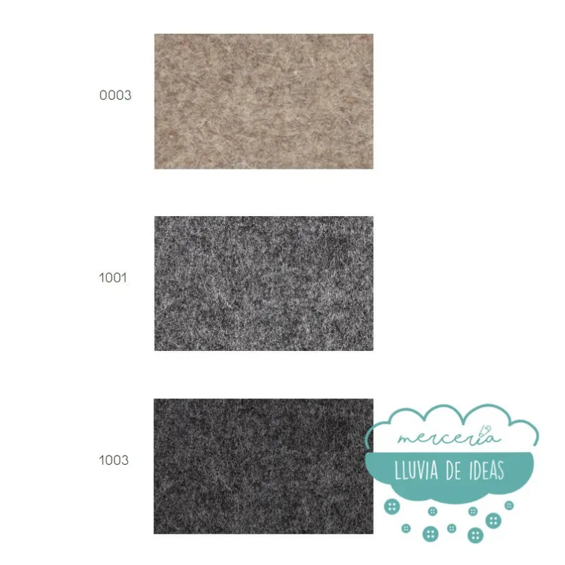 Fieltro grueso Melange 3 mm.