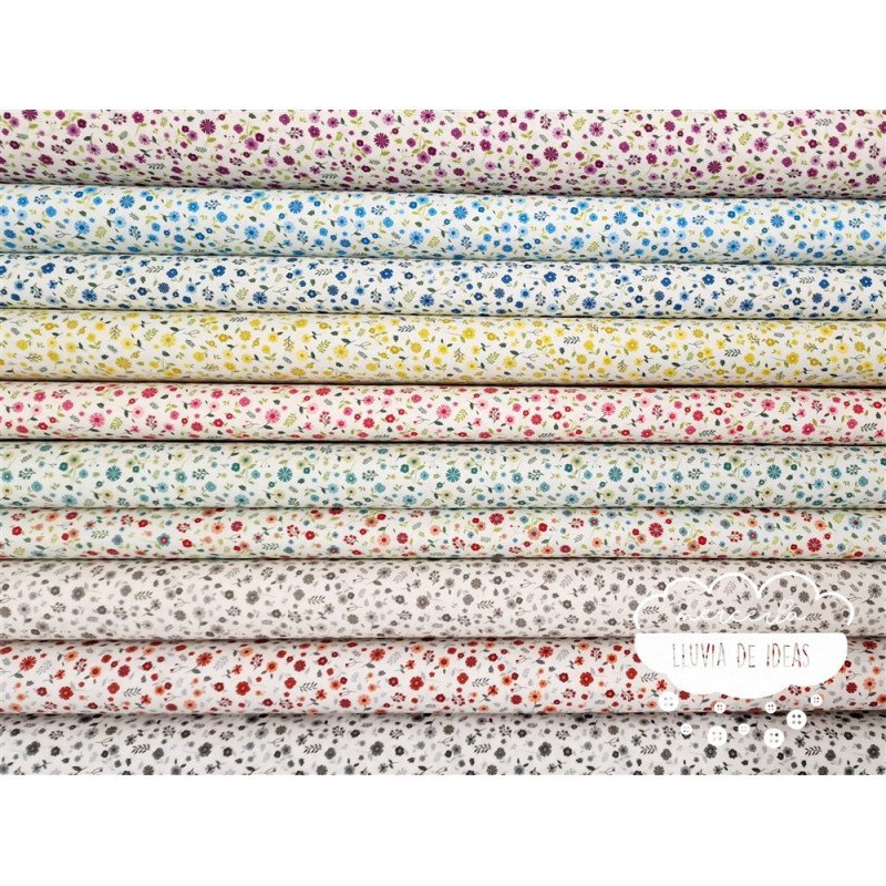 Algodón Flores Rustic