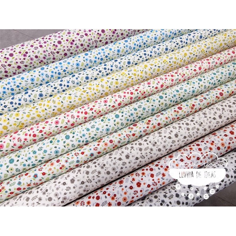 Algodón Flores Rustic