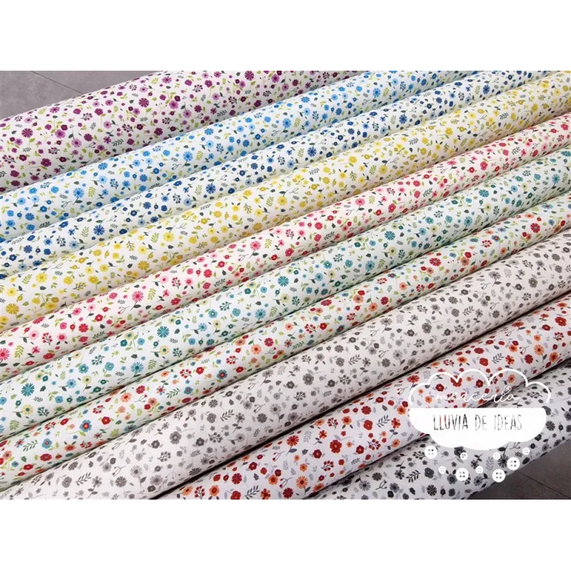 Algodón Flores Rustic