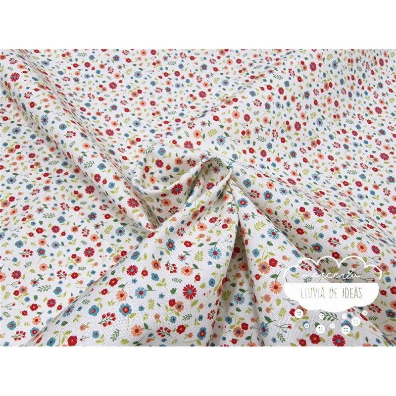 Algodón Flores Rustic