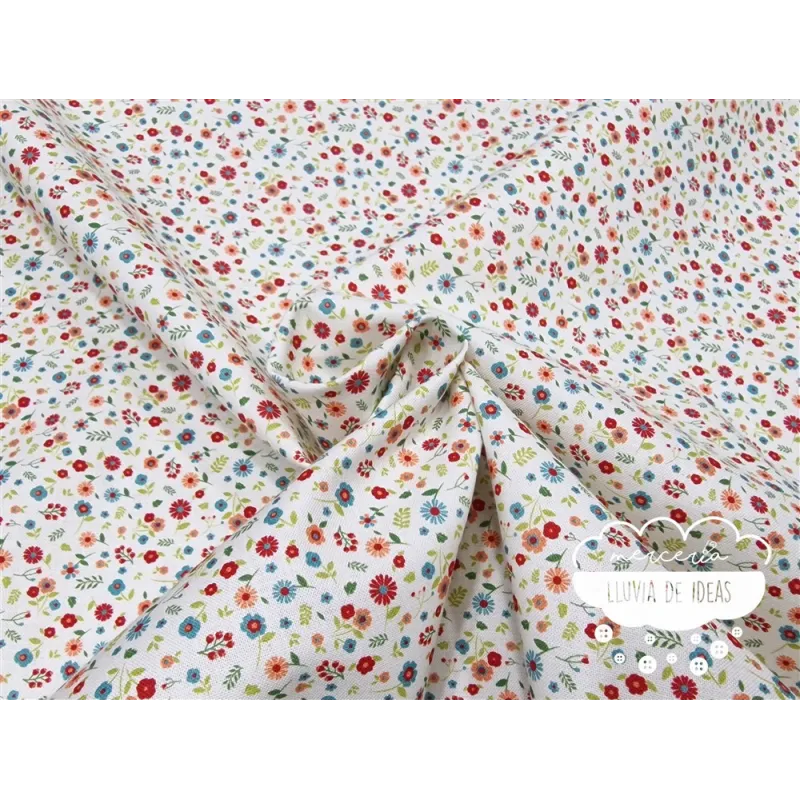 Algodón Flores Rustic