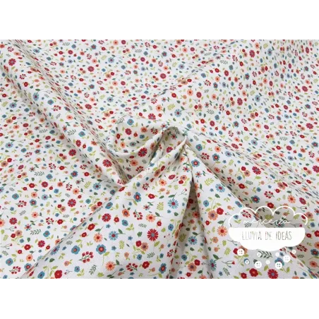 Algodón Flores Rustic