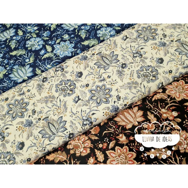 Algodón Flores Autumn