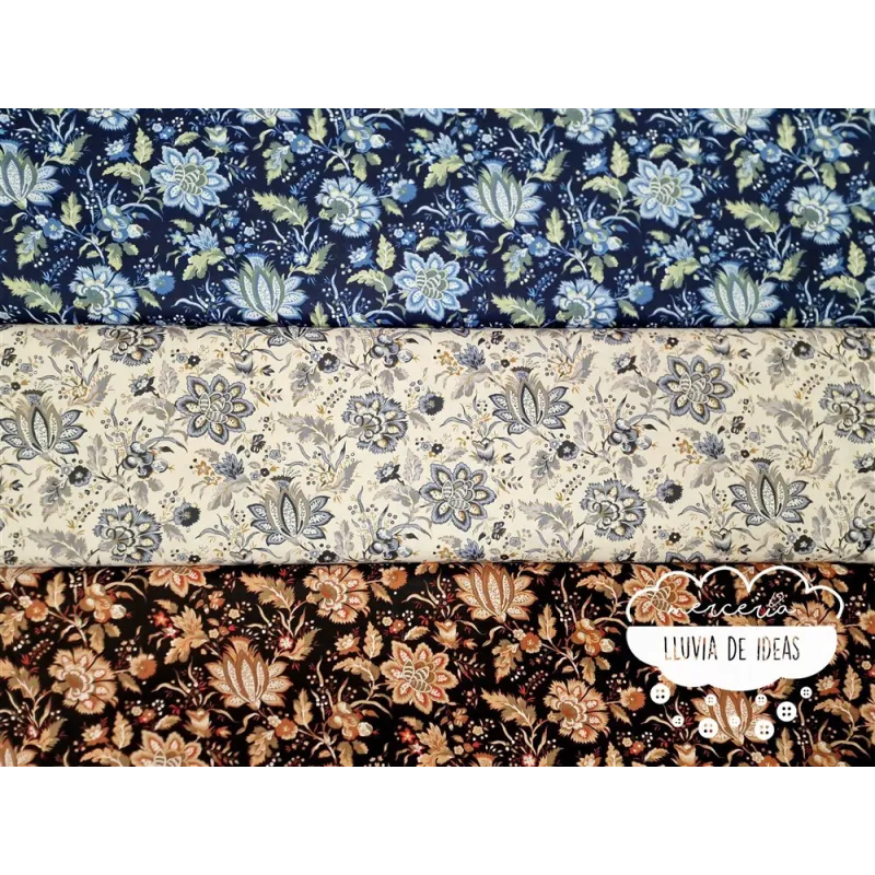 Algodón Flores Autumn