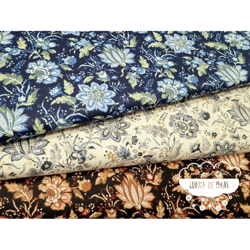 Algodón Flores Autumn