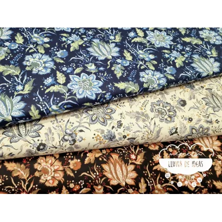 Algodón Flores Autumn