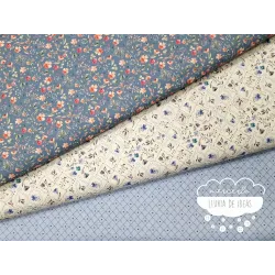 Algodón estampado Royalty azul