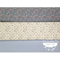Algodón estampado Royalty azul