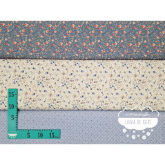 Algodón estampado Royalty azul