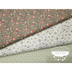 Algodón estampado Royalty verde