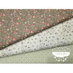 Algodón estampado Royalty verde