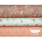 Algodón estampado Royalty coral