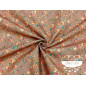 Algodón estampado Royalty coral
