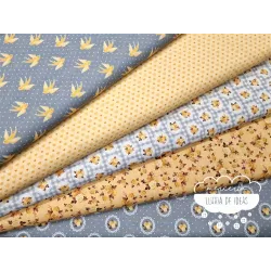 Algodón estampado Romantic amarillo