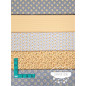 Algodón estampado Romantic amarillo