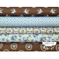 Algodón estampado Romantic azul