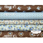 Algodón estampado Romantic azul