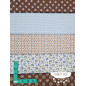 Algodón estampado Romantic azul