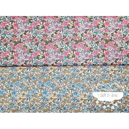 Algodón Flores tipo Liberty Spring 1