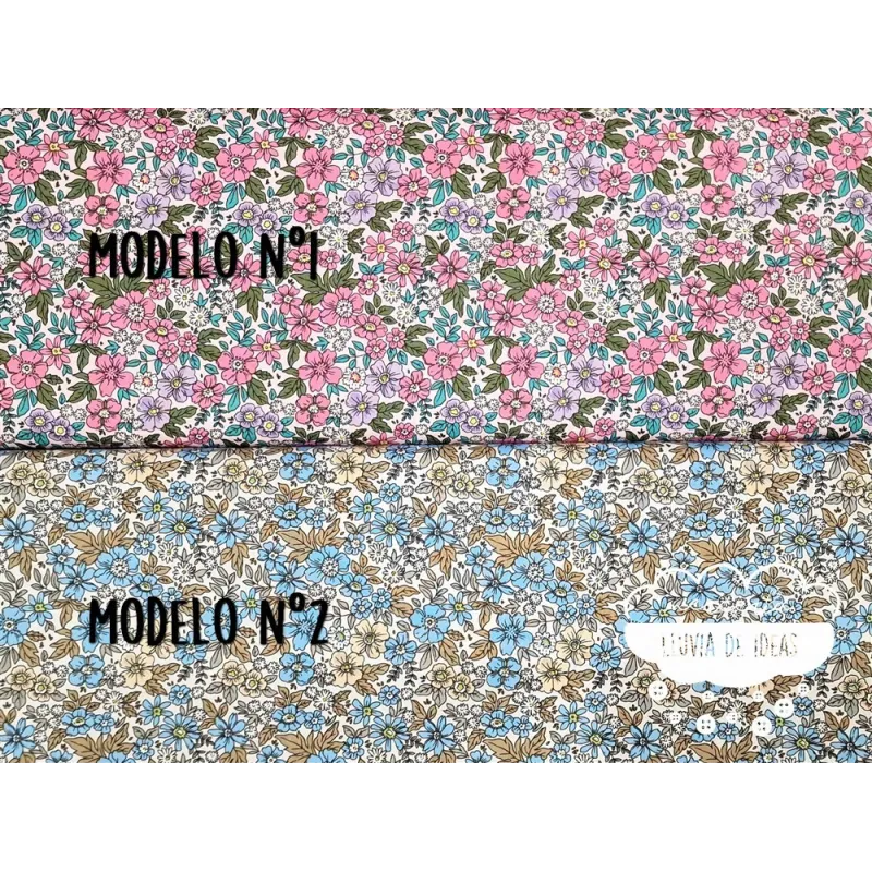 Algodón Flores tipo Liberty Spring 1