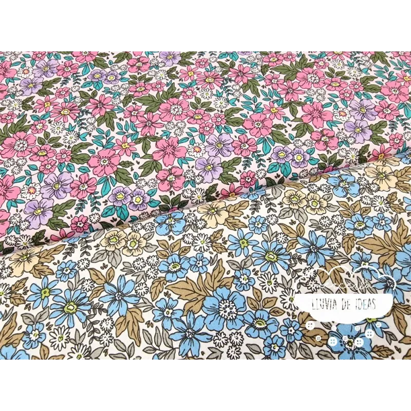 Algodón Flores tipo Liberty Spring 1
