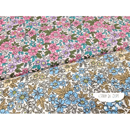 Algodón Flores tipo Liberty Spring 1