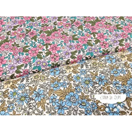 Algodón Flores tipo Liberty Spring 1