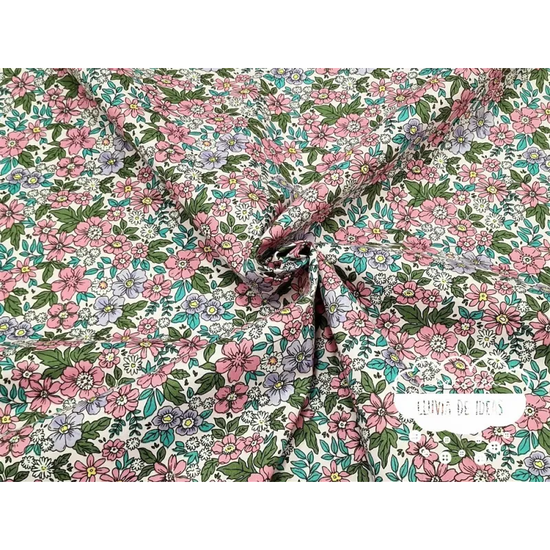 Algodón Flores tipo Liberty Spring 1