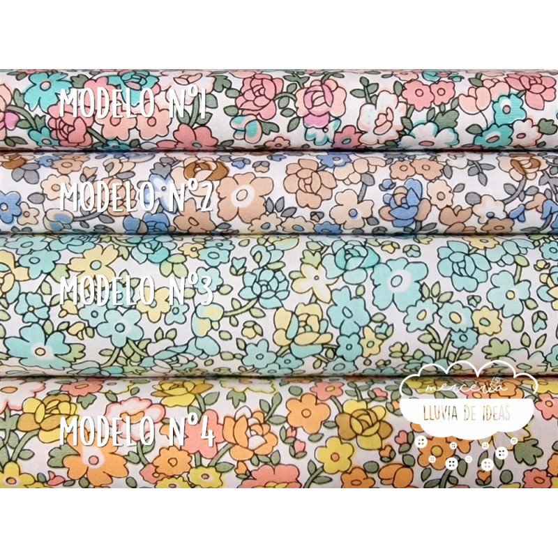Algodón Flores tipo Liberty Spring 2