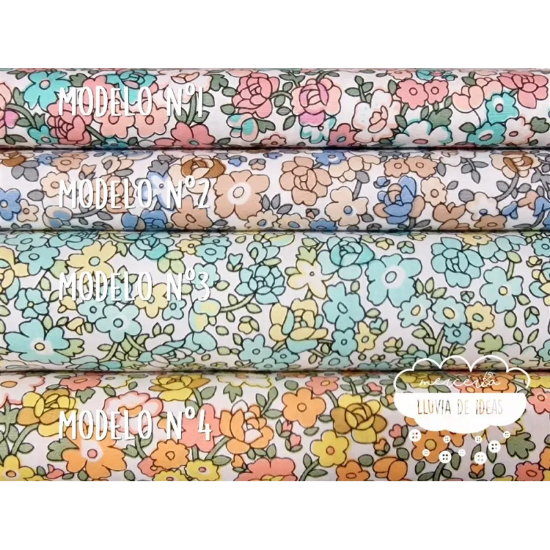 Algodón Flores tipo Liberty Spring 2