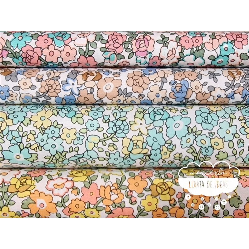 Algodón Flores tipo Liberty Spring 2