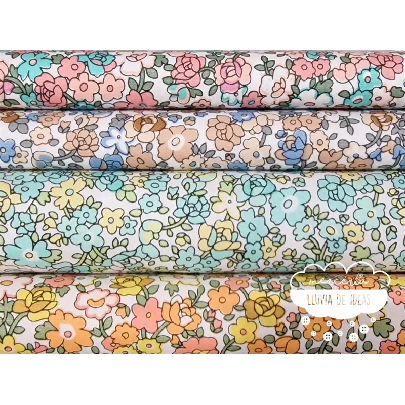 Algodón Flores tipo Liberty Spring 2
