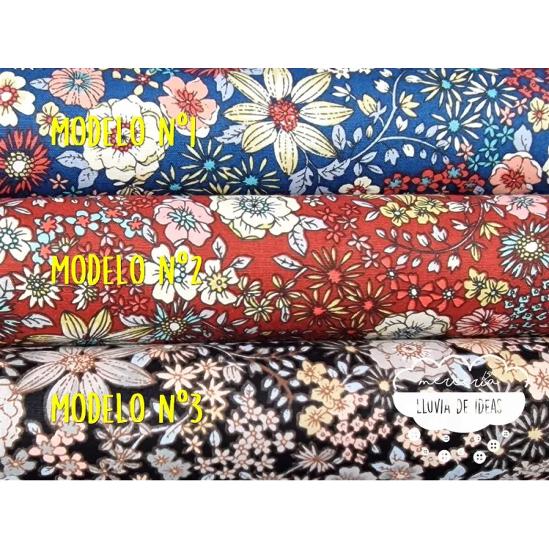 Algodón Flores Autumn 2