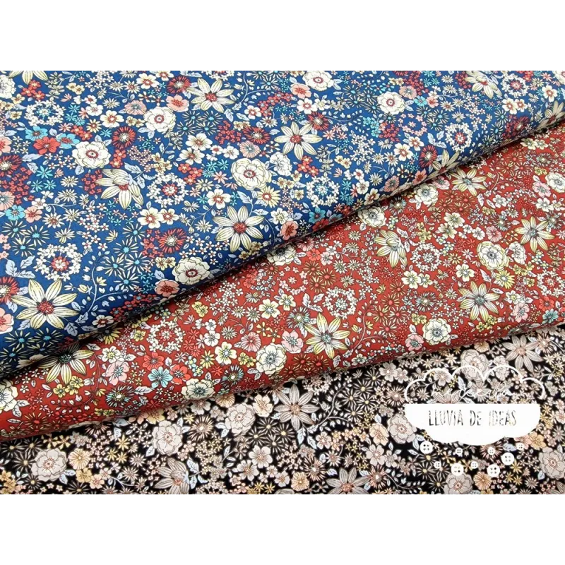 Algodón Flores Autumn 2