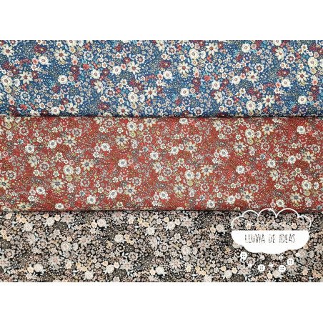 Algodón Flores Autumn 2