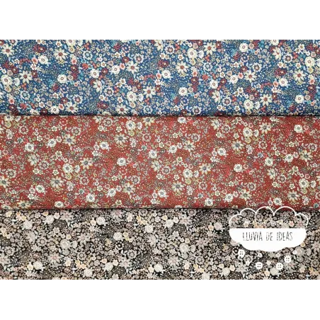 Algodón Flores Autumn 2