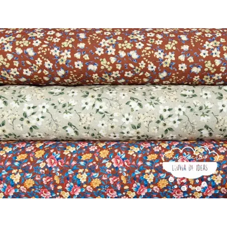 Algodón flores Country 3