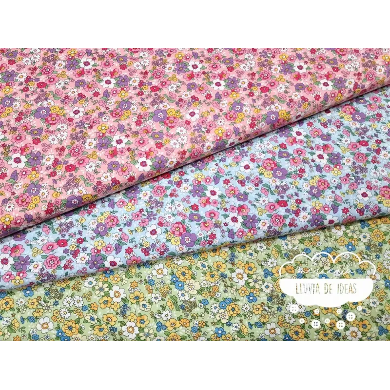 Algodón Flores tipo Liberty Spring 3