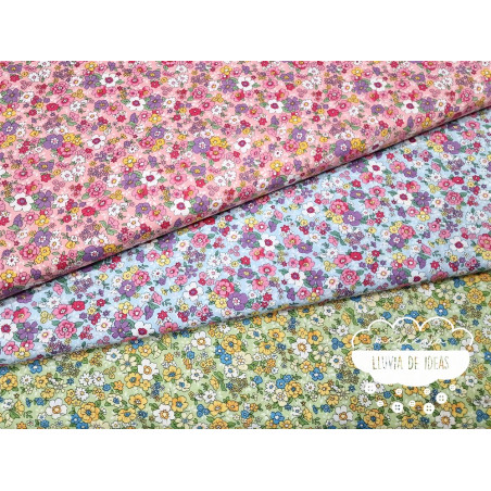 Algodón Flores tipo Liberty Spring 3