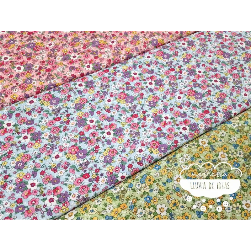 Algodón Flores tipo Liberty Spring 3