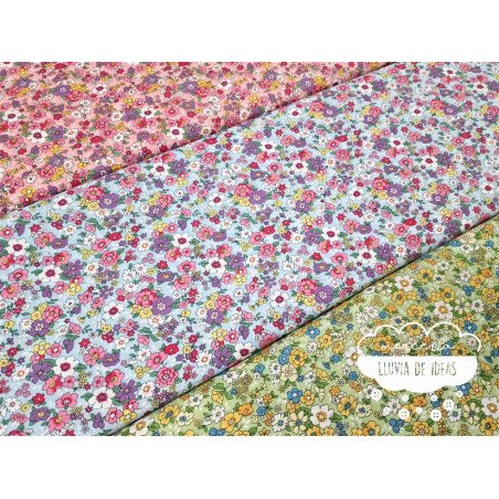 Algodón Flores tipo Liberty Spring 3