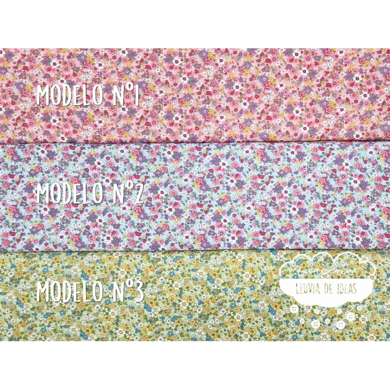 Algodón Flores tipo Liberty Spring 3